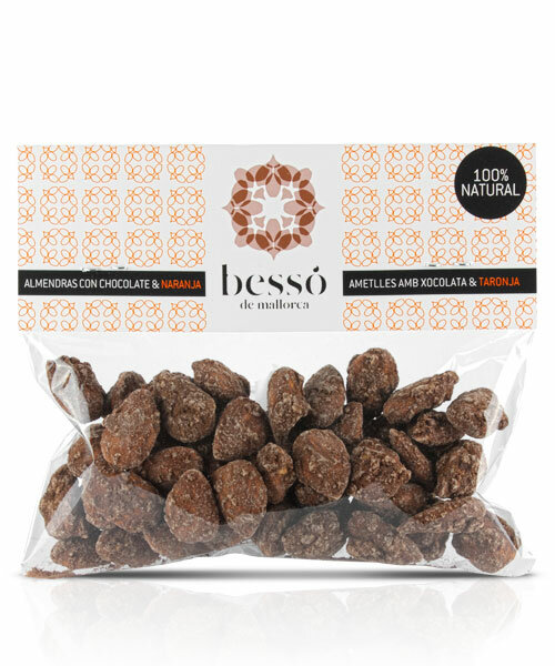 Besso de Mallorca Almendras azucaradas con Chocolate y Naranja, 90-g-Beutel