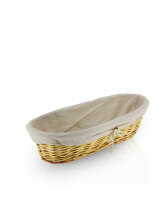 Weidenkorb oval feinmaschig, 37 cm x 16 cm, je Korb